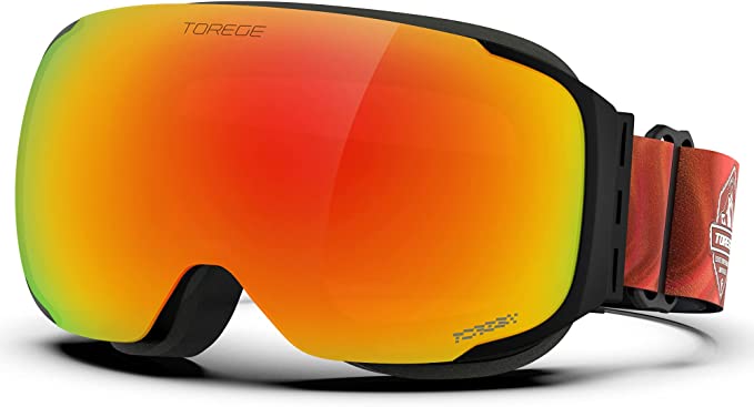 TOREGE Ski Goggles Anti Fog Dual-Layer UV Protection