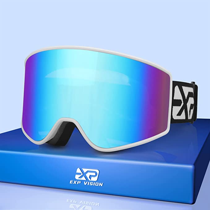 EXP VISION Ski Goggles, 100% UV Protection 