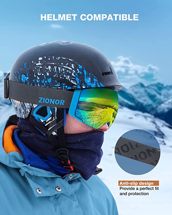 ZIONOR X4 Ski Goggles Magnetic Lens