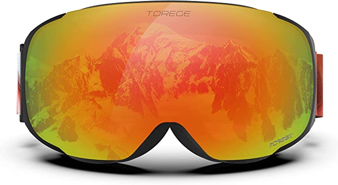 TOREGE Ski Goggles Anti Fog Dual-Layer UV Protection